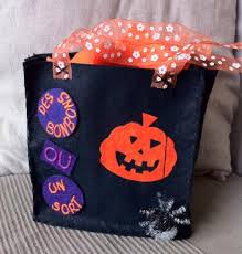 photo d'un sac customisé sur le thème d'Halloween