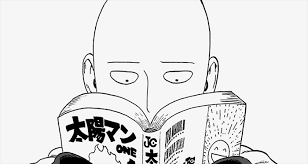 dessin d'une personne lisant un manga
