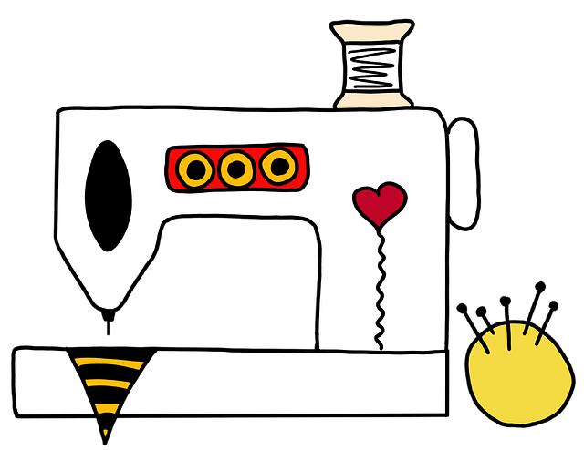 dessin d'une machine à coudre